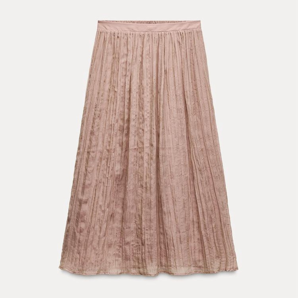 Zara Crinkle Maxi Skirt
